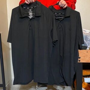 Hurley Dark Gray Polo Shirt 2 Pack